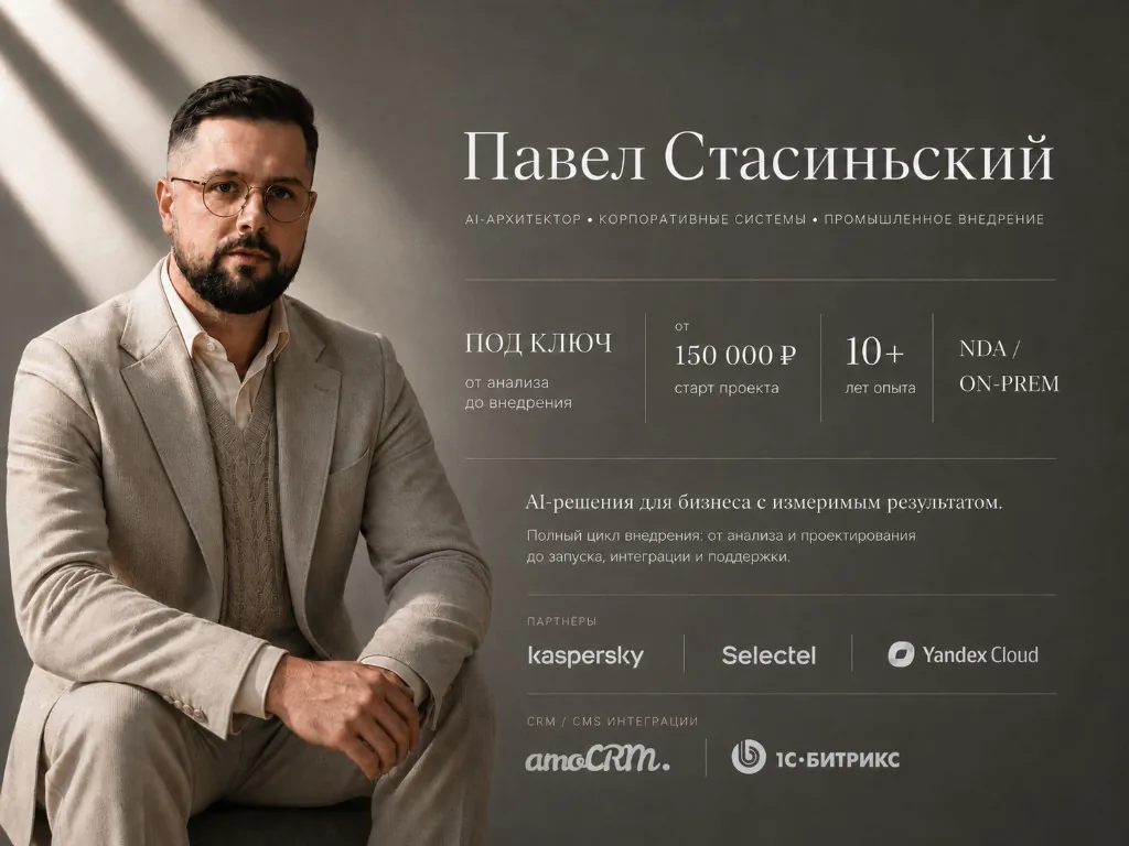 Павел Стасиньский — основатель Bober AI, ИИ-архитектор